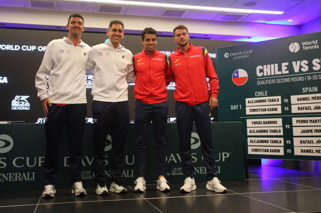 Tennis, Davis Cup, Chile - Spanien, Pressetermin