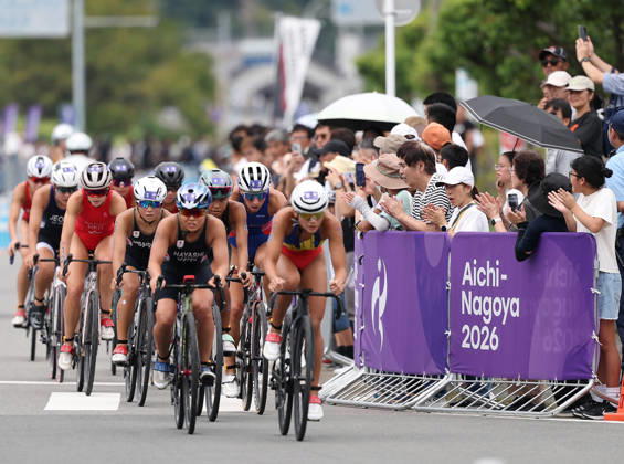 (260920) -- NAGOYA, Sept. 20, 2026 -- Athletes compete during the women s individual triathlon final at the 20th Asian Games Aichi-Nagoya 2026 in Gamagori City of Aichi Prefecture, Japan, Sept. 20, 2026. ) (SP)JAPAN-NAGOYA-ASIAN GAMES-TRIATHLON-WOMEN S INDIVIDUAL FINAL DengxHua 