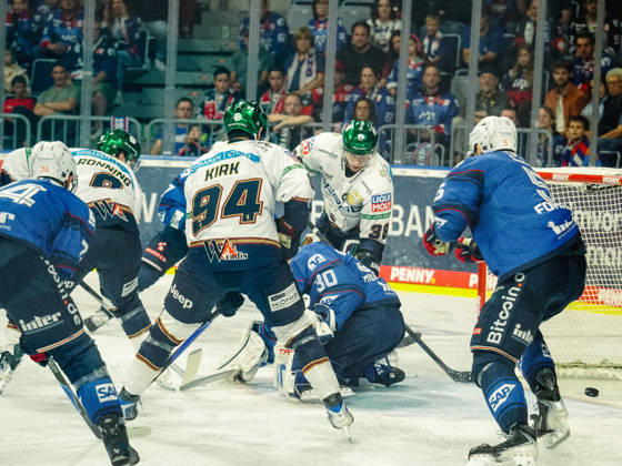 September 20, 2026, xwppx, Penny DEL Ice Hockey, Adler Mannheim vs. Eisbären Berlin, 0–2 for Eisbären Berlin (goal by Ty Ronning), Eisbären Berlin
