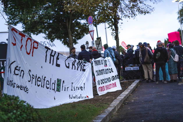 Football, Nations League, Austria v Israel, protests