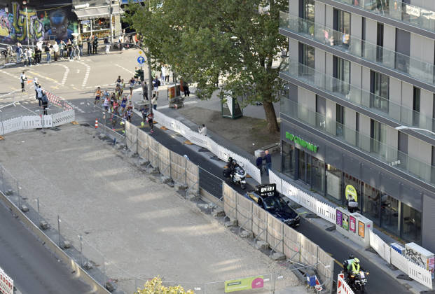 BVG Long-Term Roadwork at km 13, Frauen Spitze Bottleneck at km 13