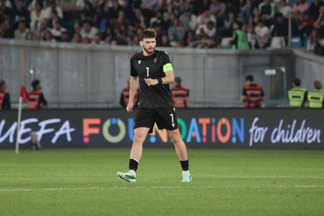 Khvicha Kvaratskhelia of Georgia during the UEFA Nations League match between Georgia and Ukraine at the The Boris Paitchadze Dinamo Arena in Tbilisi, Georgia, on September 28, 2026. Tbilisi Dinamo Arena named after Boris Paichadze, Akaki Tsereteli Avenue, Didube, Tbilisi, 0154, Georgia Georgia Copyright: xArturxStabulnieksx 1700579