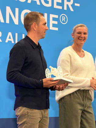 Award Ceremony for the Torjägerkanone für Alle (Top Scorer Award for Everyone) presented by *Kicker* and the DFB, featuring Alexandra Popp and Philipp Lahm; Munich, October 1, 2026; Germany vs. Serbia, UEFA Nations League, Matchday 3, Allianz Arena