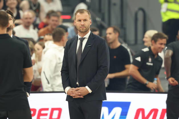 Anton Gavel, FC Bayern Basketball, Head Coach, GER, FC Bayern Basketball vs. Partizan Mozzart Bet Belgrade, Basketball, EuroLeague, Matchday 3, 2026–2027 Season, October 2, 2026, GER, FC Bayern Basketball vs. Partizan Mozzart Bet Belgrade, Basketball, EuroLeague, Matchday 3, 2026–2027 Season, October 2, 2026, Munich Copyright: xEibner-Pressefoto JennixMaulx EP_JML