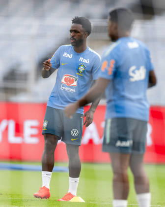 KOLKATA, INDIA - OCTOBER 2: Vinicius Junior of Brazil looks on during pre match trainning session a head of the India football friendly 2026 match between India and Brazil at the Vivekananda Yuba Bharati Krirangan (VYBK) Stadium in Kolkata, India on 2nd October, 2026 Copyright: xUnnatixNaidu SPPx Sportspressphoto_SPR243759
