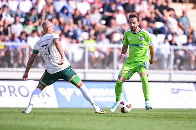 October 3, 2026, Soccer, 2026–2027 Season, Friendly Match, SC Austria Lustenau vs. FC Schalke 04, Matthias Maak (SC Austria Lustenau), Kenan Karaman (FC Schalke 04) xRHR PHOTO YYx Copyright: KROEGER RHR-FOTOx RHR-FOTO YY