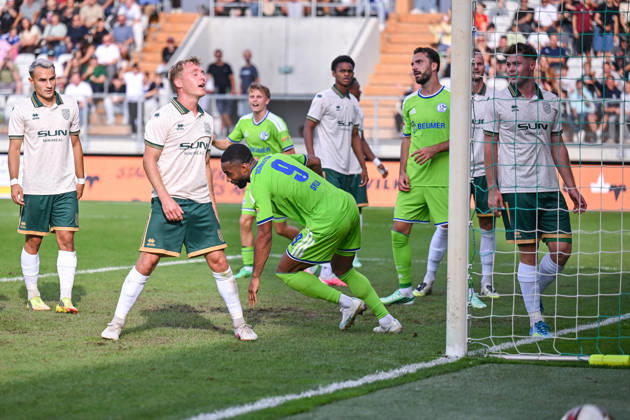 October 3, 2026, Soccer, 2026–2027 Season, Friendly Match, SC Austria Lustenau vs. FC Schalke 04, Moussa Sylla of FC Schalke 04 scores the goal to make it 0–1, xRHR PHOTO YYx Copyright: KROEGER RHR-FOTOx RHR-FOTO YY