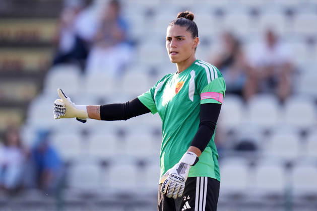 Roma™s goalkeeper Rachele Baldi during the Serie A Women soccer match between Roma and Lazio at the Rome s Tre Fontane stadium, Italy - Saturday October 3, 2026 - Soccer ( Photo by Alfredo Falcone LaPresse )  Copyright: xAlfredoxFalcone LaPressex