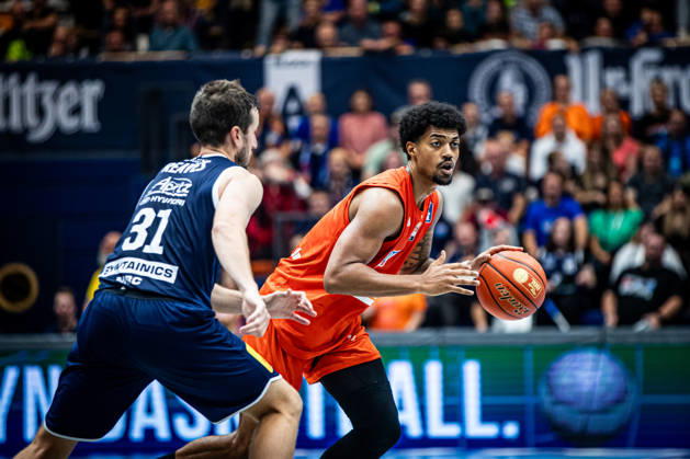 BB 1BL Men s Syntainics MBC vs. Ratiopharm Ulm: Jaylen Sims of Ratiopharm Ulm during the 2026–2027 season in the 1 EasyCredit Bundesliga on Matchday 4 between Syntainics MBC and Ratiopharm Ulm at the Stadthalle Weissenfels on October 3 October 2026 in Weissenfels, Saxony-Anhalt, Germany