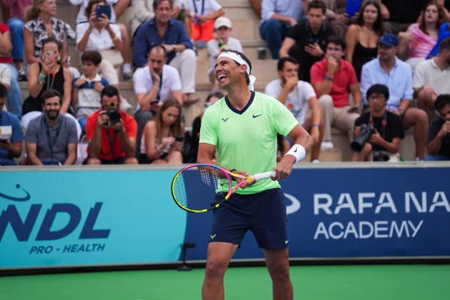 Tennis, Rafael Nadal bei Jubiläumsturnier der Rafa Nadal Academy in Manacor