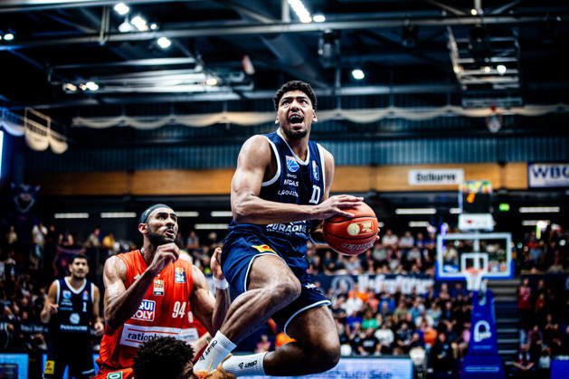 BB 1BL Men s Syntainics MBC vs. Ratiopharm Ulm: Kostja Mushidi of Syntainics MBC during the 2026–2027 season in the 1st EasyCredit Bundesliga on Matchday 4 between Syntainics MBC and Ratiopharm Ulm at the Stadthalle Weissenfels on October 3, 2026 in Weissenfels, Saxony-Anhalt, Germany