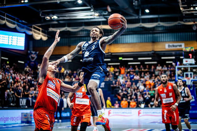 BB 1BL Men s Syntainics MBC vs. Ratiopharm Ulm: DeLonnie Hunt of Syntainics MBC during the 2026–2027 season in the 1 EasyCredit Bundesliga on Matchday 4 between Syntainics MBC and Ratiopharm Ulm at the Stadthalle Weissenfels on October 3 October 2026 in Weissenfels, Saxony-Anhalt, Germany