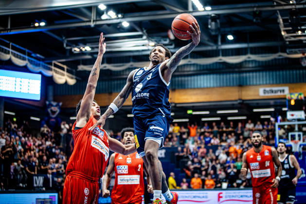 BB 1BL Men s Syntainics MBC vs. Ratiopharm Ulm: DeLonnie Hunt of Syntainics MBC during the 2026–2027 season in the 1 EasyCredit Bundesliga on Matchday 4 between Syntainics MBC and Ratiopharm Ulm at the Stadthalle Weissenfels on October 3 October 2026 in Weissenfels, Saxony-Anhalt, Germany