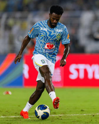 KOLKATA, INDIA - OCTOBER 3: Vinicius Junior of Brazil dribbles the ball during friendly match between India and Brazil at the Vivekananda Yuba Bharati Krirangan (VYBK) Stadium in Kolkata, India on 3rd October, 2026 Copyright: xUnnatixNaidux Sportspressphoto_SPR245043