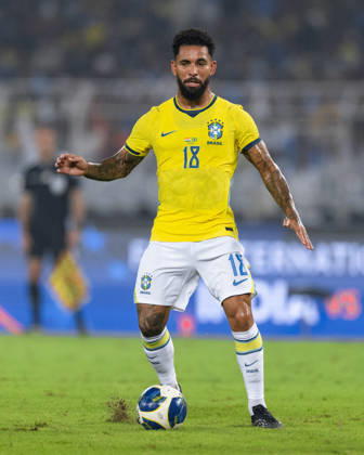 KOLKATA, INDIA - OCTOBER 3: Douglas Luiz Soares de Paulo of Brazil looks on during friendly match between India and Brazil at the Vivekananda Yuba Bharati Krirangan (VYBK) Stadium in Kolkata, India on 3rd October, 2026 Copyright: xUnnatixNaidux Sportspressphoto_SPR245191