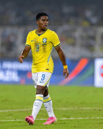 KOLKATA, INDIA - OCTOBER 3: Endrick Felipe Moreira de Sousa of Brazil looks on during friendly match between India and Brazil at the Vivekananda Yuba Bharati Krirangan (VYBK) Stadium in Kolkata, India on 3rd October, 2026 Copyright: xUnnatixNaidux Sportspressphoto_SPR245224