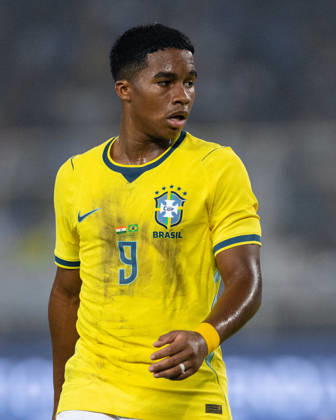 KOLKATA, INDIA - OCTOBER 3: Endrick Felipe Moreira de Sousa of Brazil looks on during friendly match between India and Brazil at the Vivekananda Yuba Bharati Krirangan (VYBK) Stadium in Kolkata, India on 3rd October, 2026 Copyright: xUnnatixNaidux Sportspressphoto_SPR245225