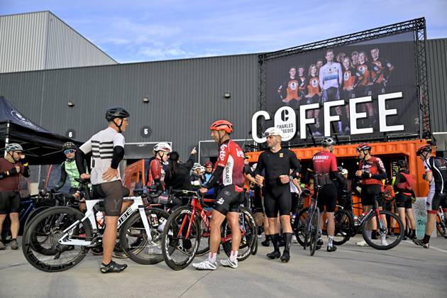 Cycling and Coffee - Lotto Intermarche - Charles Liegeois THIMISTER, BELGIUM - OCTOBER 04 : Illustration picture during the Cycling and Coffee - Lotto Intermarche - Charles Liegeois Fan Day on October 4, 2026 in Thimister, Belgium, 04 10 2026 ( Thimister Belgium  Copyright: xSesx