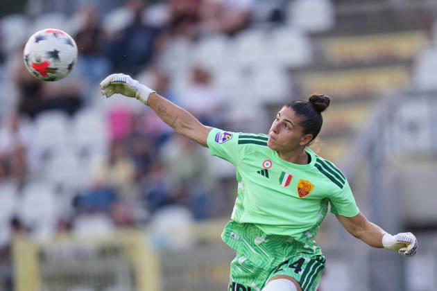 Roma™s goalkeeper Rachele Baldi during the Serie A Women soccer match between Roma and Lazio at the Rome s Tre Fontane stadium, Italy - Saturday October 3, 2026 - Soccer ( Photo by Alfredo Falcone LaPresse )  Copyright: xAlfredoxFalcone LaPressex