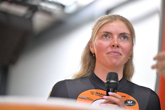 Cycling and Coffee - Lotto Intermarche - Charles Liegeois THIMISTER, BELGIUM - OCTOBER 04 : Vervloet Sterre (NED) of Lotto Intermarche Ladies during the Cycling and Coffee - Lotto Intermarche - Charles Liegeois Fan Day on October 4, 2026 in Thimister, Belgium, 04 10 2026 ( Thimister Belgium Copyright: xSesx