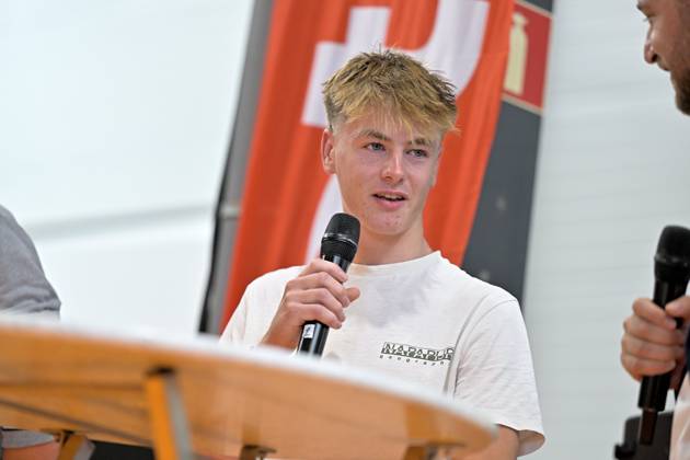 Cycling and Coffee - Lotto Intermarche - Charles Liegeois THIMISTER, BELGIUM - OCTOBER 04 : Lars Corsus during the Cycling and Coffee - Lotto Intermarche - Charles Liegeois Fan Day on October 4, 2026 in Thimister, Belgium, 04 10 2026 ( Thimister Belgium Copyright: xSesx