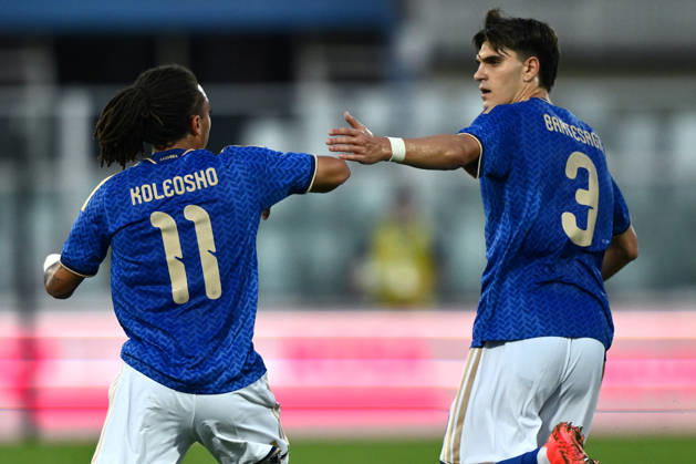 As Pescara 05 10 2026 - qualificazione Europeo 2027 U21, U 21 Italia-Polonia foto Antonello Sammarco Image nella foto: esultanza gol Luca Koleosho 