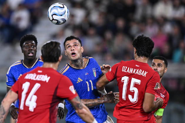 Mg Bologna 05 10 2026 - Nations League Italia-Turchia foto Matteo Gribaudi Image nella foto: Gianluca Scamacca 