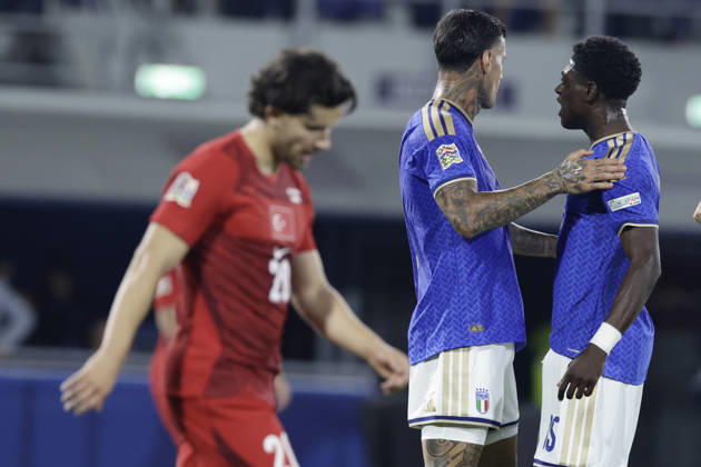 UEFA Nations League football match Italy vs Turkey during UEFA Nations League football match (League A, Group A1) between Italy vs Turkey at the Renato Dall Ara stadium in Bologna on October 05, 2026. _BPH2722 Copyright: xAntonioxBalascox
