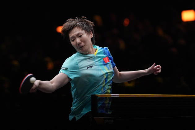 (261006) -- BEIJING, Oct. 6, 2026 -- Wang Manyu of China hits a return during the women s singles round of 32 match against Manika Batra of India at 2025 World Table tennis, Tischtennis (WTT) China Smash in Beijing, China, Oct. 6, 2026. ) (SP)CHINA-BEIJING-TABLE TENNIS-WTT-CHINA SMASH-WOMEN S SINGLES (CN) XiexHan