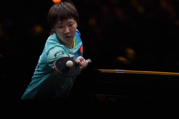 (261006) -- BEIJING, Oct. 6, 2026 -- Wang Manyu of China hits a return during the women s singles round of 32 match against Manika Batra of India at 2025 World Table tennis, Tischtennis (WTT) China Smash in Beijing, China, Oct. 6, 2026. ) (SP)CHINA-BEIJING-TABLE TENNIS-WTT-CHINA SMASH-WOMEN S SINGLES (CN) XiexHan