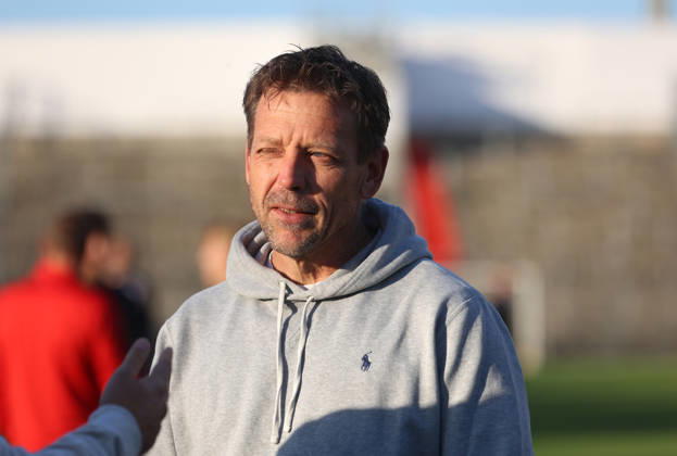 Soccer, Men s, Toto Cup, Quarterfinals, 2026–2027 Season, SpVgg Unterhaching vs. SSV Jahn Regensburg, Sportpark Unterhaching, Holger Seitz, SpVgg Unterhaching Coach, head and upper body, standing