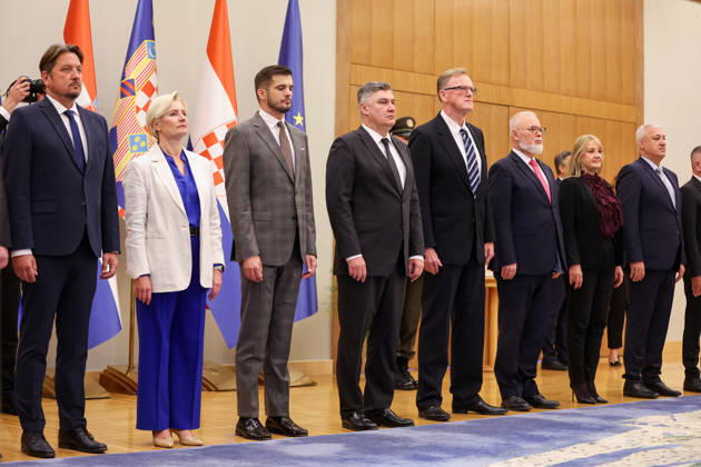 Croatian President Zoran Milanovic Presents Order of Duke Trpimir to Boxer Filip Hrgovic Croatian President Zoran Milanovic presents boxer Filip Hrgovic with the Order of Duke Trpimir with Ribbon and Star during a ceremony at the Office of the President of the Republic of Croatia in Zagreb, Croatia on October 7, 2026. MatijaxHabljak PIXSELL