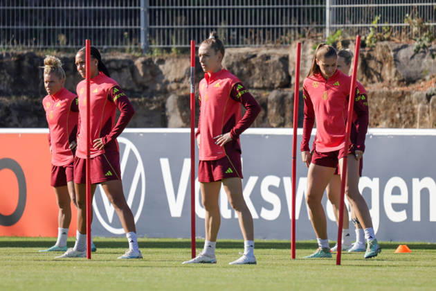 October 7, 2026, xgrfx, DFB Soccer Media Events, German Women s National Team Training: Linda Dallmann, Lisa Baum, Sophia Kleinherne, Jule Brand, German Women s National Team, Eppelheim