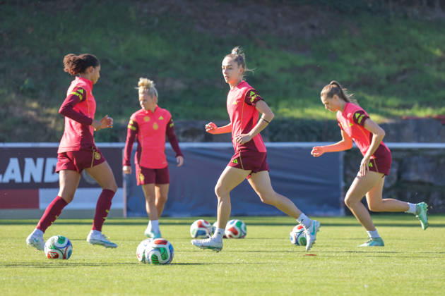 October 7, 2026, xgrfx, DFB Soccer Media Events, German Women s National Team Training, from left: Sophia Kleinherne, German Women s National Team, Eppelheim