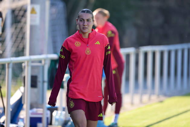 Eppelheim, Germany, October 7, 2026 German Women s National Soccer Team Training Friendly Match: Germany vs. Australia Pictured: Carlotta Wamser, Germany Copyright: HMBxMedia MadeleinexFantini