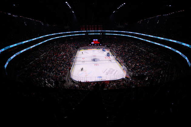 COLOGNE, GERMANY - 7 OCTOBER, 2026: - The Champions Hockey League match Koelner Haie vs. Herning Blue Fox at LANXESS arena. Copyright: xVitaliixKliuievx
