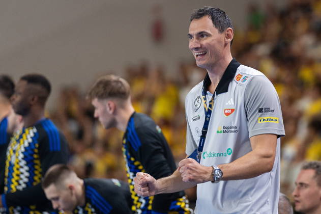KIELCE, POLAND - OCTOBER 7: Krzysztof Lijewski during the EHF Champions League Group F match between Industria Kielce nad SC Magdeburg at Hala Legionow on October 2, 2026 in Kielce, Poland --- Pilka reczna. EHF Liga Mistrzow. Industria Kielce - SC Magdeburg. (Photo by Igor Jakubowski Arena Akcji) NEWSPIX.PL --- newspix.pl