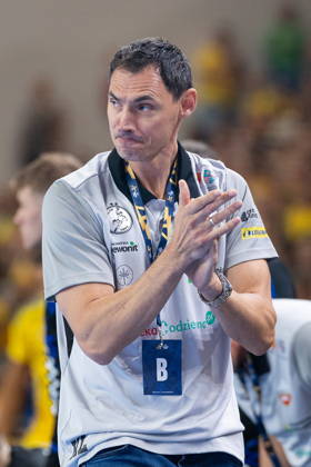 KIELCE, POLAND - OCTOBER 7: Krzysztof Lijewski during the EHF Champions League Group F match between Industria Kielce nad SC Magdeburg at Hala Legionow on October 2, 2026 in Kielce, Poland --- Pilka reczna. EHF Liga Mistrzow. Industria Kielce - SC Magdeburg. (Photo by Igor Jakubowski Arena Akcji) NEWSPIX.PL --- newspix.pl