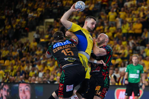 KIELCE 07.10.2026 MECZ 3. KOLEJKA RUNDA WSTEPNA LIGA MISTRZOW PILKA RECZNA MEZCZYZN SEZON 2026 2027 MENS HALDBALL PRELIMINARY ROUND EHF CHAMPIONS LEAGUE SEASON 2026 2027 MATCH: INDUSTRIA KIELCE - SC MAGDEBURG ALEKS VLAH OSCAR BERGENDAHL FOT. MICHAL TRZPIS 400MM.PL NEWSPIX.PL --- newspix.pl