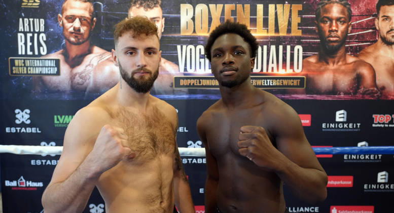 July 10, 2026, Aschersleben, EDEKA Center, Seegraben 5, Boxing, Julian Vogel, SES, Bakari Diallo, France