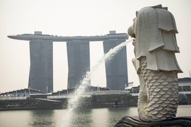 F1 - SINGAPORE GRAND PRIX 2026 Merlion, the official mascot of Singapore, ambiance during the 2026 Formula 1 Singapore Grand Prix, 17th round of the 2026 Formula One World Championship, WM, Weltmeisterschaft from October 9 to 11, 2026 on the Marina Bay Street Circuit, in Singapore, Singapore - SingaporeSingapore Copyright: xJulienxDelfossex