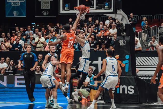 Game Day 2 of the Basketball Eurocup: Niners Chemnitz vs. Klaipedos Neptunas, October 7, 2026, starting at 7:00 p.m., Chemnitz, Chemnitz Arena. Pictured: No. 22 Nighaeal Ceaser. Eurocup Basketball Matchday 2: Niners Chemnitz vs. Klaipedos Neptunas. Chemnitz, Saxony, Germany Copyright: xEHLxMedia MichelxKöhlerx 20262709-Niners-Chemnitz-Klaipeda-Neptunas-091