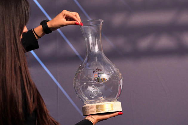 The trophy before the 110th edition of the Gran Piemonte 2026 a 185 km one day race from Asti to Bra on October 08, 2026, Italy.  Copyright: xMarcoxAlpozzi LaPressex