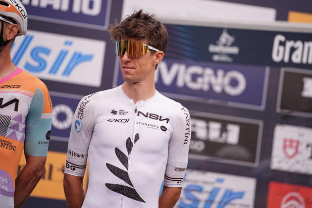 New Zealand s George Bennett of NSN Cycling Team during the 110th edition of the Gran Piemonte 2026 a 185 km one day race from Asti to Bra on October 08, 2026, Italy.  Copyright: xMarcoxAlpozzi LaPressex