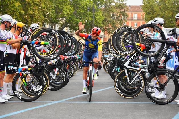 CYCLING - Road cycling, Rad, Radsport, Strasse - Il Gran Piemonte 2026 Photo by IPA ABACAPRESS.COM89426341 - Jacopo Mosca (ITA) during his farewell to his final race at Il Gran Piemonte 2026, a road cycling race in Aqui Terme, Italy, on October 8, 2026 Aqui Terme Italy  Copyright: xIPAxSport ABACAx