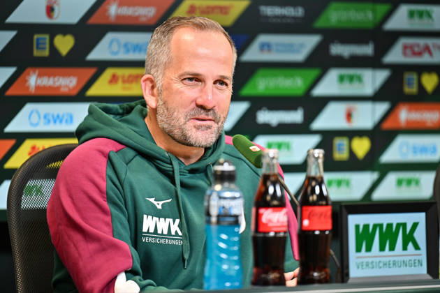 Fußball, 1. BL, FC Augsburg, Pressekonferenz
