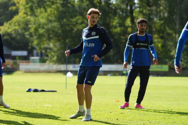 German Soccer, Training Session, 3rd Division, 2026–2027 Season, NVB Campus B, Hänsch Arena Field, SV Meppen, Thursday, October 8, 2026, Morning Training Session with Guest Player Moritz Heyer, SV Meppen Copyright: xLennxLübbersx