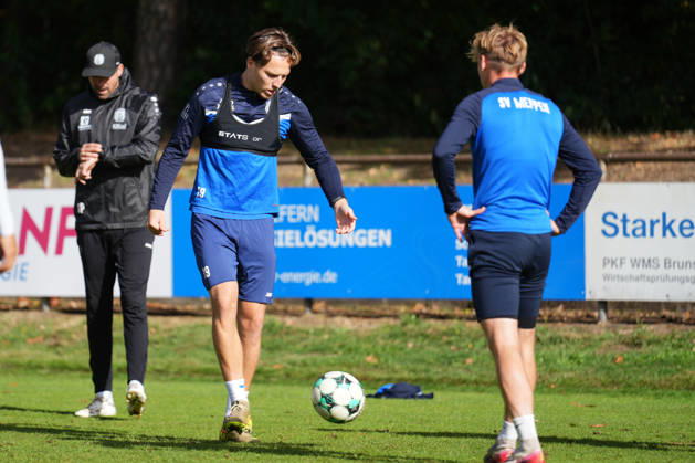German Soccer, Training Session, 3rd Division, 2026–2027 Season, NVB Campus B, Hänsch Arena Field, SV Meppen, Thursday, October 8, 2026, Morning Training Session with Luis Sprekelmeyer, SV Meppen, 19 Copyright: xLennxLübbersx