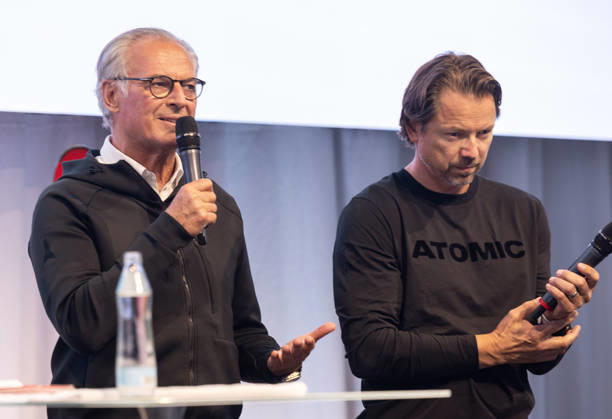 ALPINE SKIING - Atomic Media Day 2026 ALTENMARKT,AUSTRIA,08.OCT.26 - ALPINE SKIING - Atomic Media Day. Image shows CEO Wolfgang Mayrhofer and race director Christian Hoeflehner (Atomic).  GEPAxpictures xHaraldxSteiner