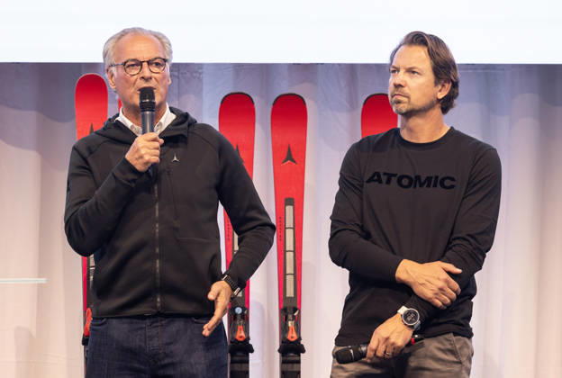 ALPINE SKIING - Atomic Media Day 2026 ALTENMARKT,AUSTRIA,08.OCT.26 - ALPINE SKIING - Atomic Media Day. Image shows CEO Wolfgang Mayrhofer and race director Christian Hoeflehner (Atomic).  GEPAxpictures xHaraldxSteiner